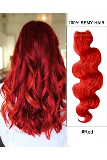 18” #Red Body Wave Weave Remy Hair Weft Human Hair Extensions 18” #Red Body Wave Weave Remy Hair Weft Human Hair Extensions